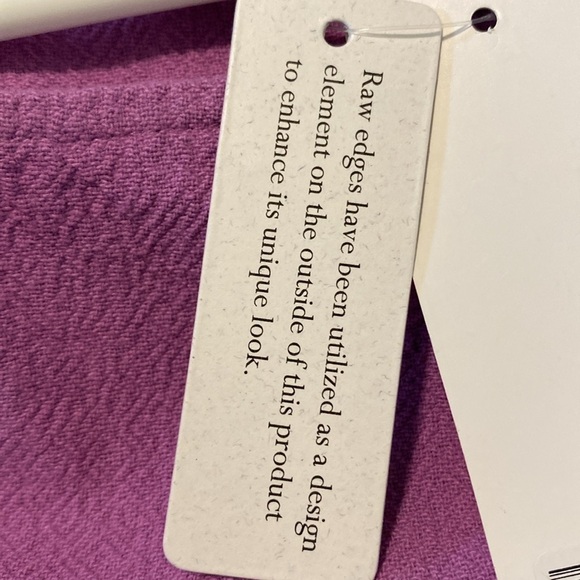 Soft Surroundings pocket Carpe Diem gauze Iris Orchid Gauze 3/4 Slv Shift Dress - Picture 15 of 15